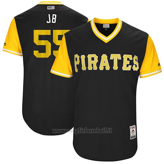 Maglia Baseball Uomo Pittsburgh Pirates 2017 Little League World Series Josh Bell Nero